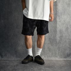 R/P ALLOVER SNAKE PATTERN EASY SHORTS ＜LIMITED＞ (BLACK) / スネーク柄 イージー ショーツ