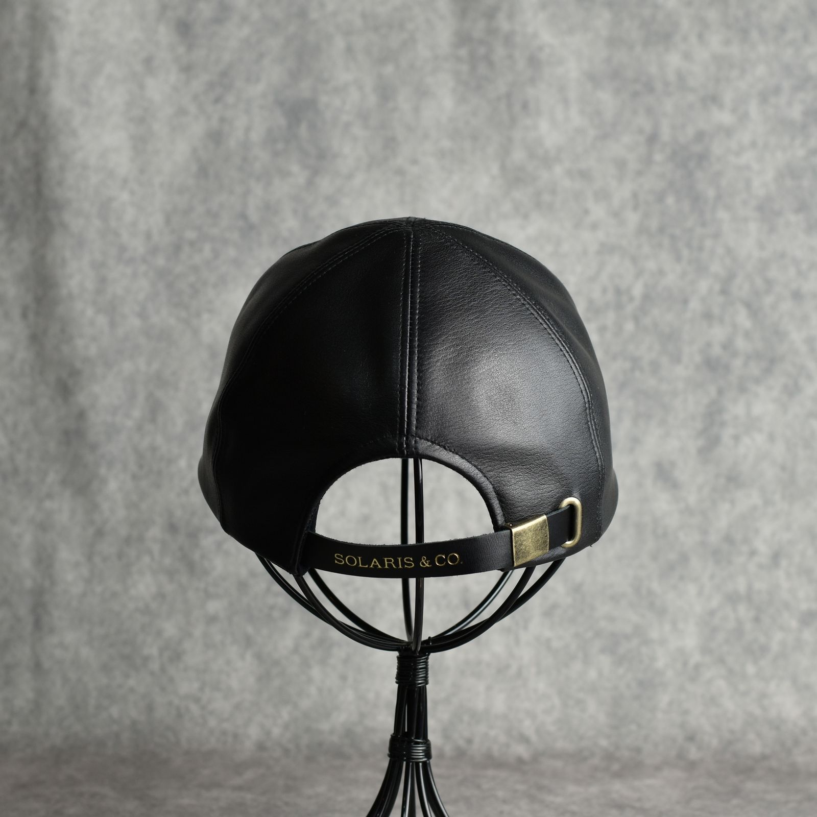 Steerhide Curved Visor Cap "LAPHROAIG" (BLACK) / ステアハイド キャップ