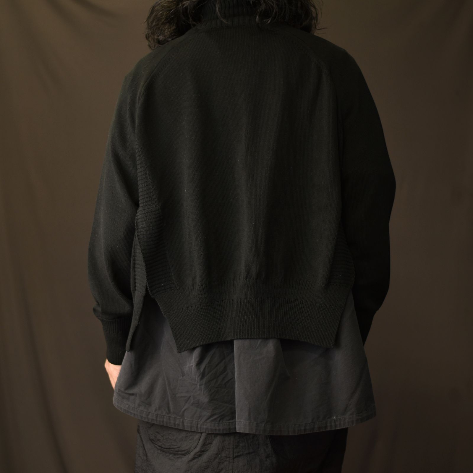 ハイネックニットブルゾン / LB23SS-KNBL01 (BLACK)