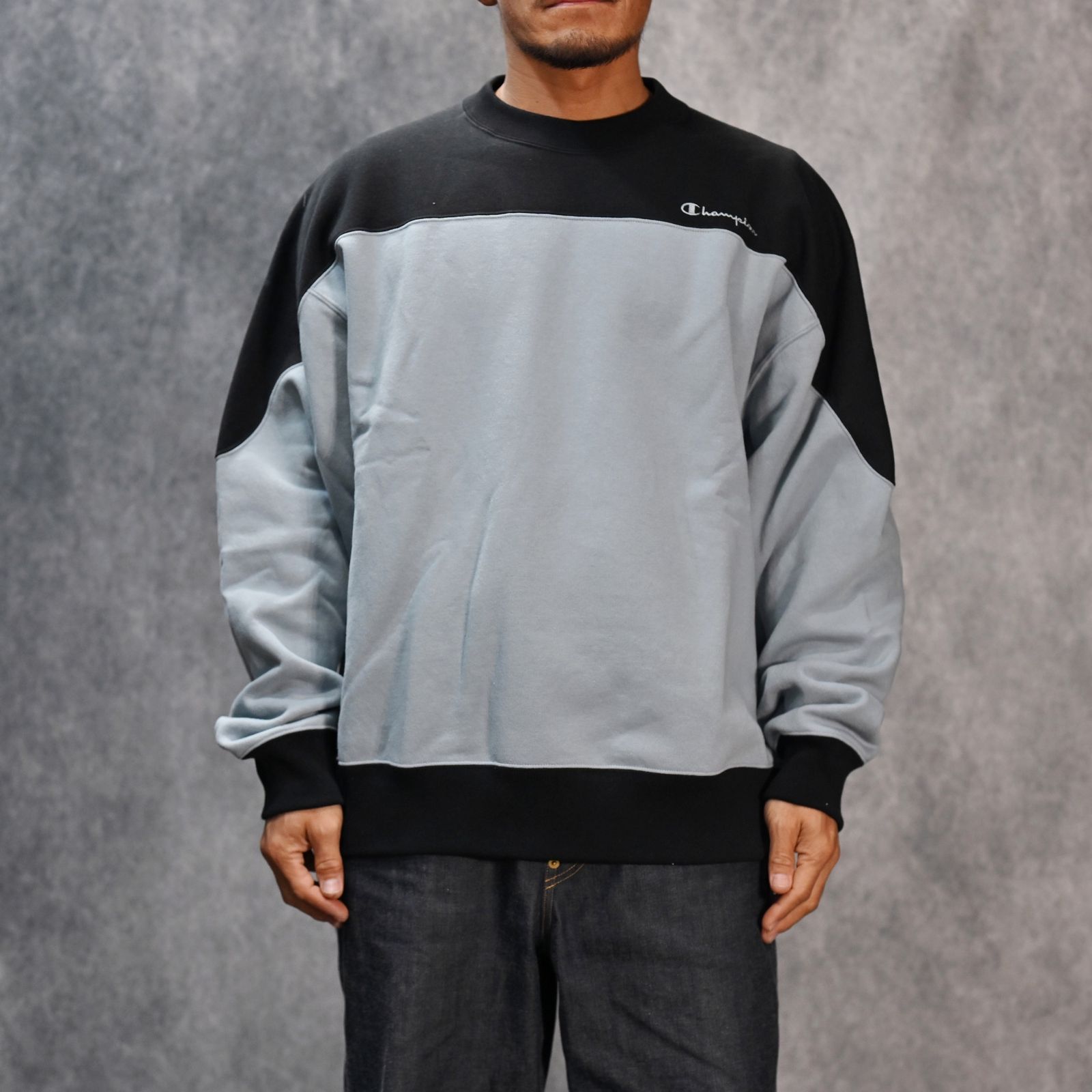 超人気高品質 N.HOOLYWOOD （L.BLUE SWEAT CREWNECK Champion × - トップス