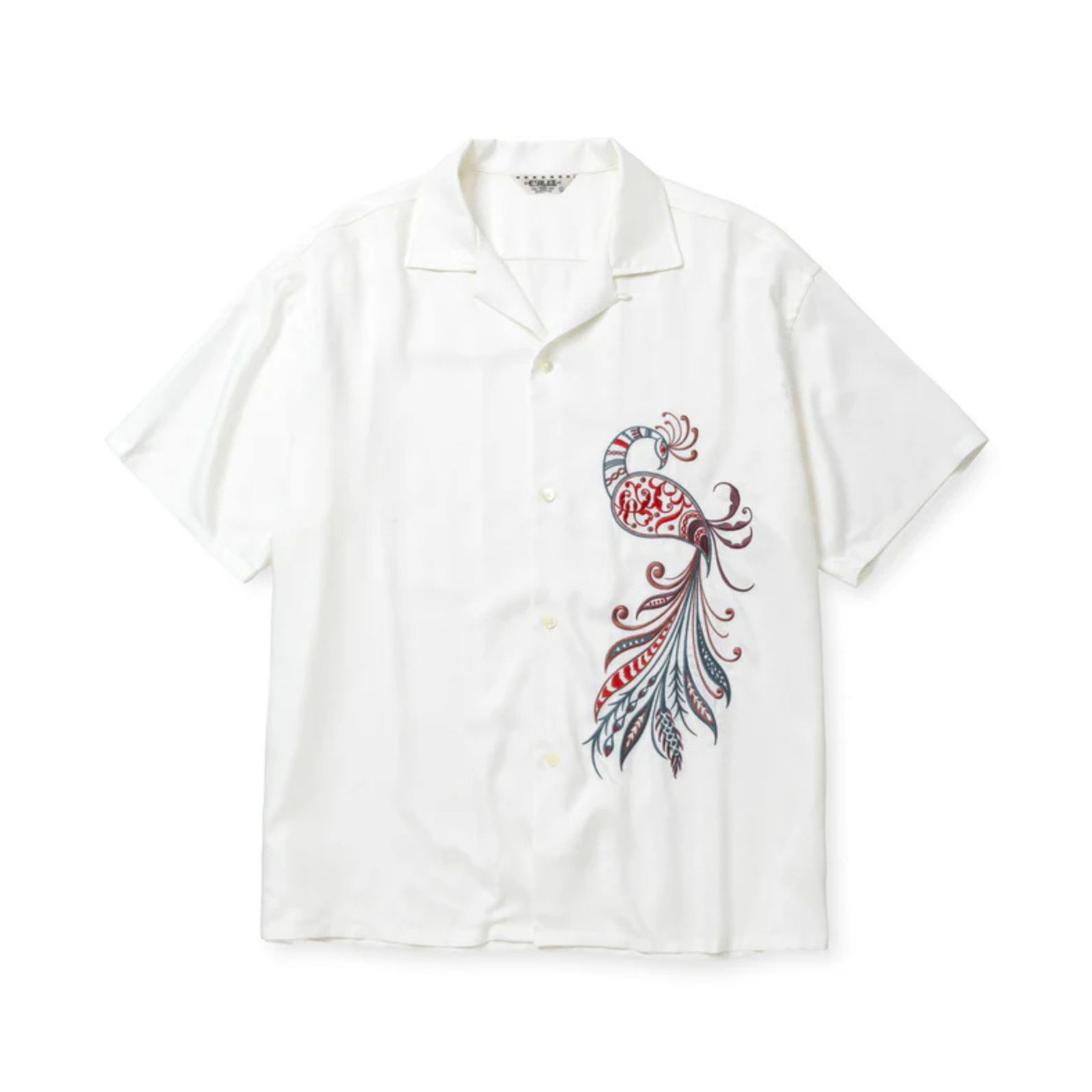 × MIHO MURAKAMI EMBROIDERY SH (WHITE) / × 村上実帆 オープンカラーシャツ