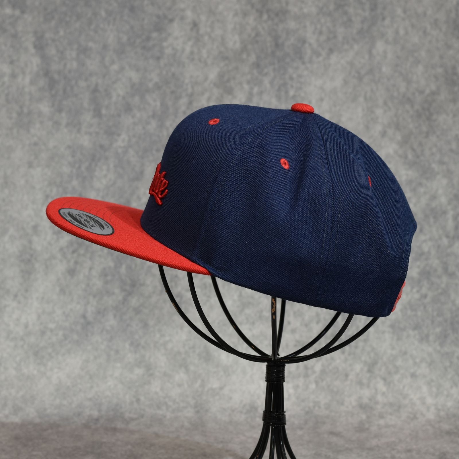 CUTRATE LOGO EMBROIDERY B.B CAP (NAVY/RED)｜ロゴ刺繍 ベースボールキャップ｜CR-26SS004