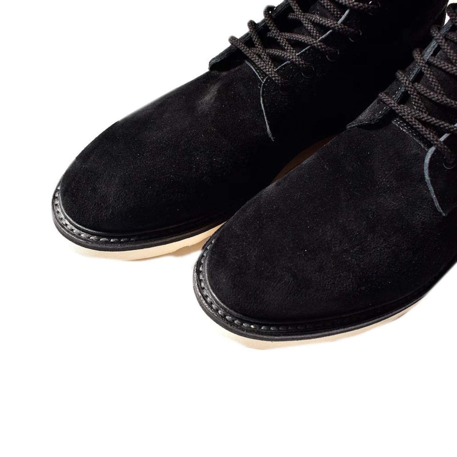 Suede Leather Zipper Unit Boots （BLK） / ファイヤーマン ブーツ センタージップ （ブラック）