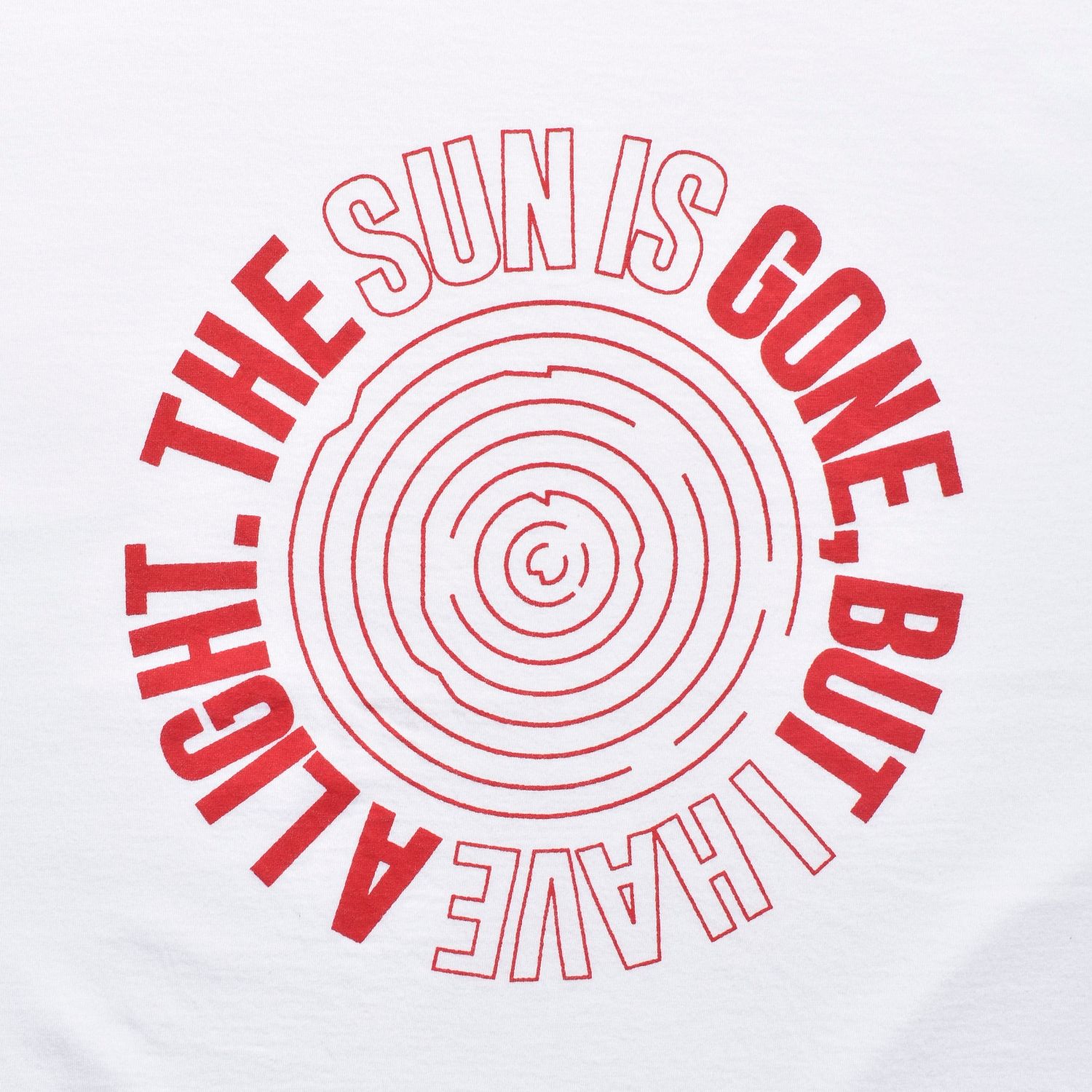 THE SUN IS GONE T-SH （WHITE） / プリントTシャツ （ホワイト） 2505-4003