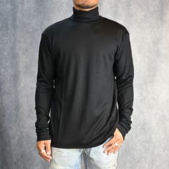 Wool Turtleneck L/S （BLK） /  ウールタートルネック （ブラック）