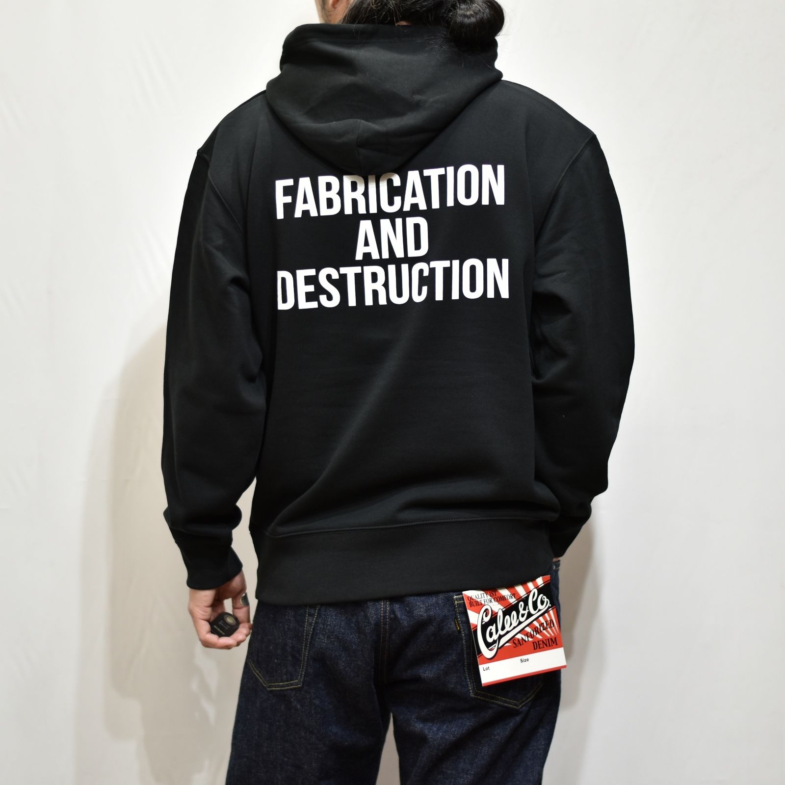 CUTRATE LOGO L/S PULLOVER PARKA  (BLACK)