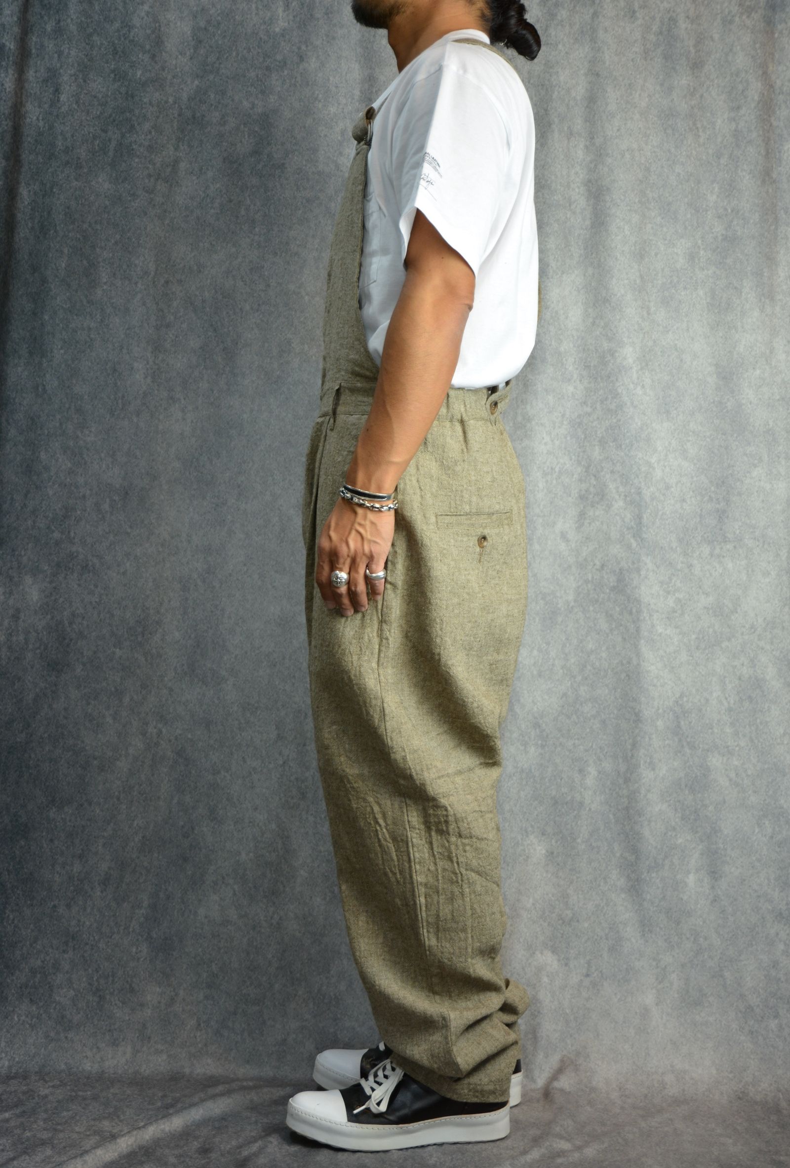 LINEN OVERALLS （BEIGE） / リネン サロペット （ベージュ）