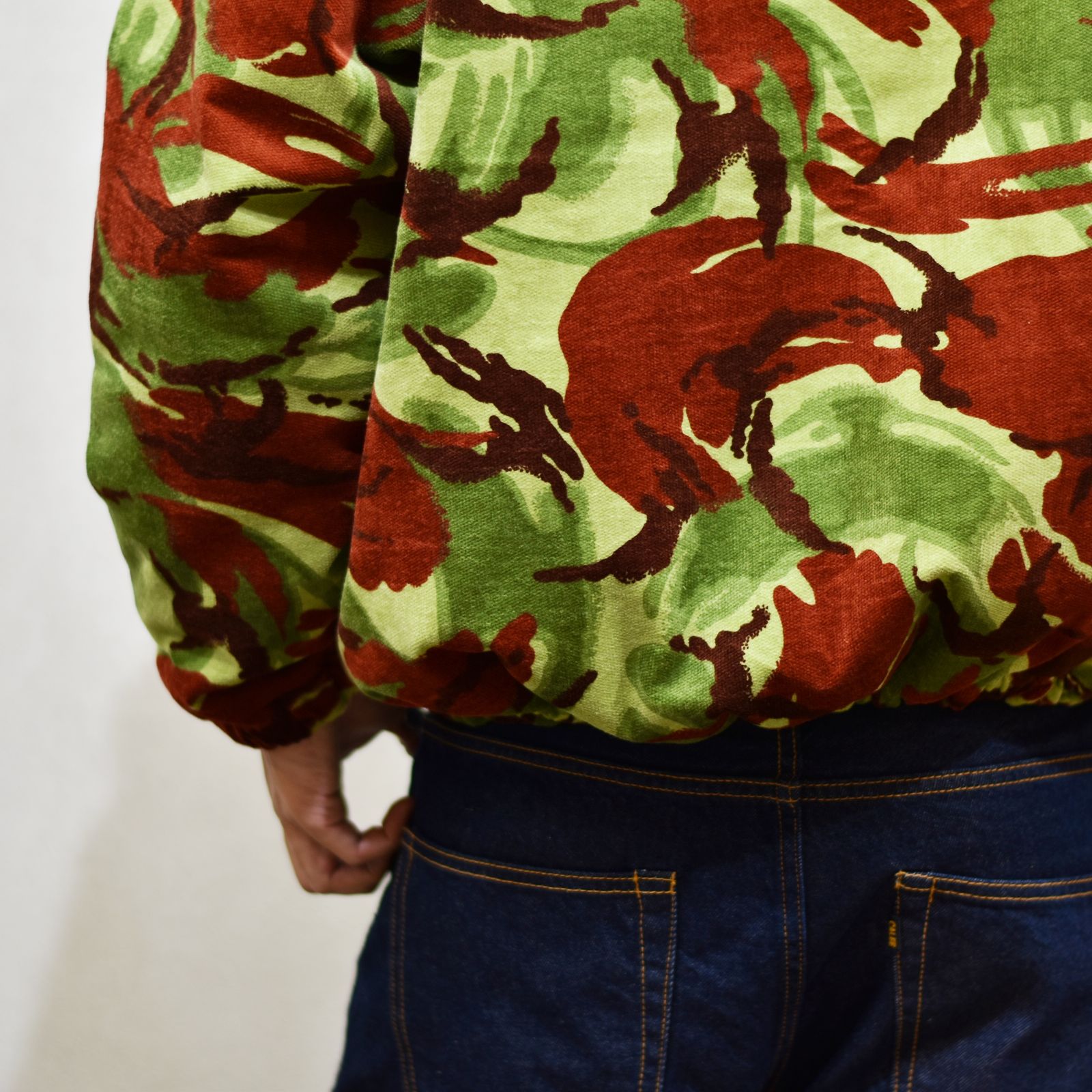 British camouflage pattern corduroy harrington jacket (Camo) / ブリティッシュ カモフラージュ コーデュロイ ハリントン ジャケット