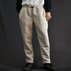 MULTI WAY DOUBLE KNIT RELAX PANTS (IVORY) / ダンボールニット リラックスパンツ