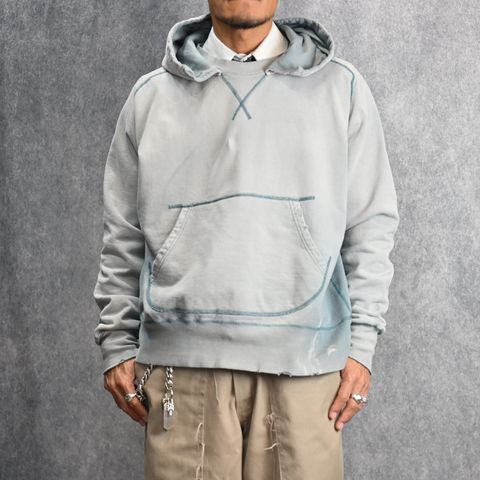 W-V AFTER HOODIE (BLUE / ブルー) パーカー フーディー 2401002M