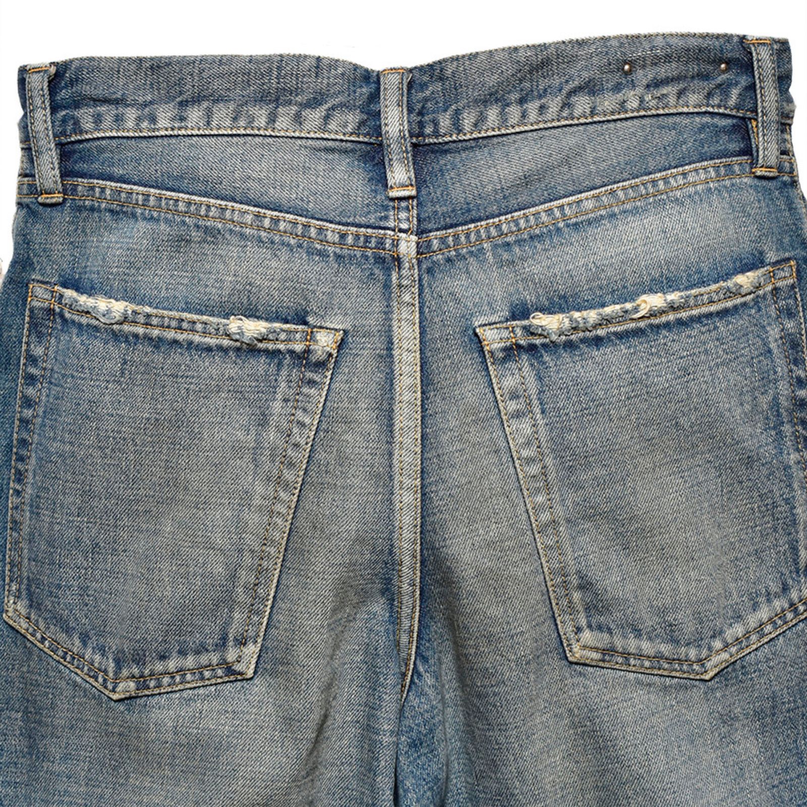 W.Straight 5pocket （USS） / ワイド ストレート デニムパンツ （ユーズド）