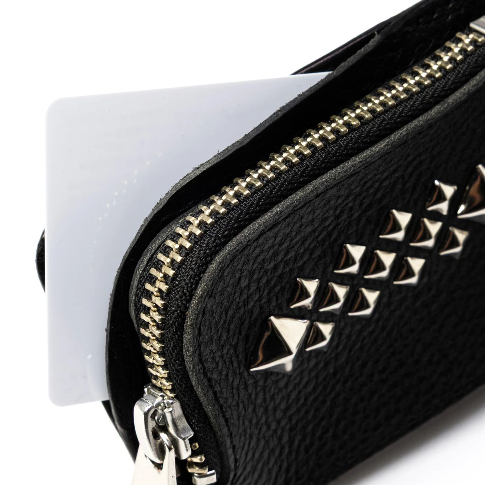 STUDS LEATHER MULTI CASE ＜Magsafe＞ (BLACK)｜スタッズレザー マルチケース ＜マグセーフ対応＞｜CL-26AWLE009