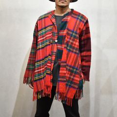 OLD PARK×MINEDENIM Check MufflerCardigan