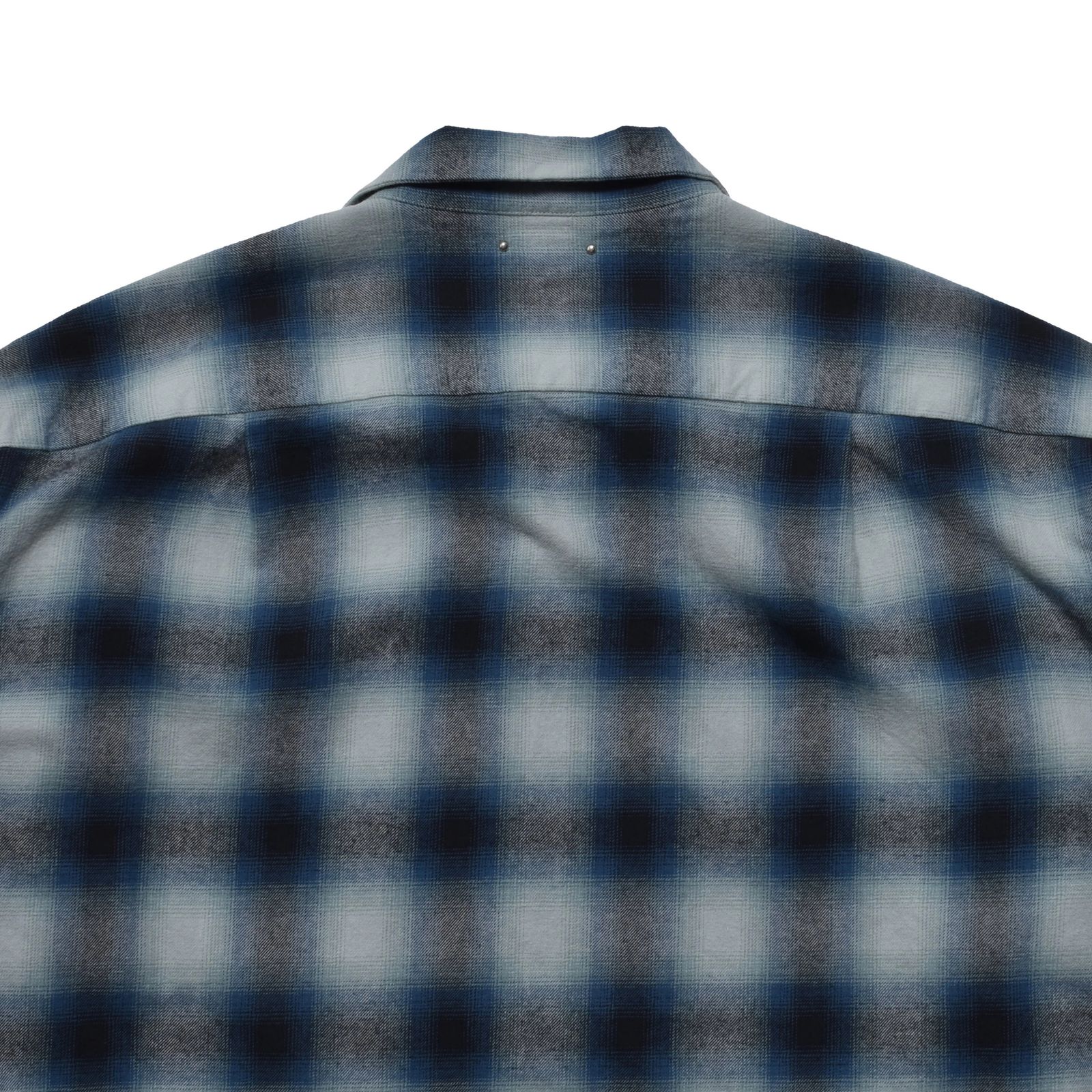 C.Flannel Ombre Open Collar SH （BPT）｜コットンフランネル オンブレーチェック オープンカラーシャツ｜2509-5004