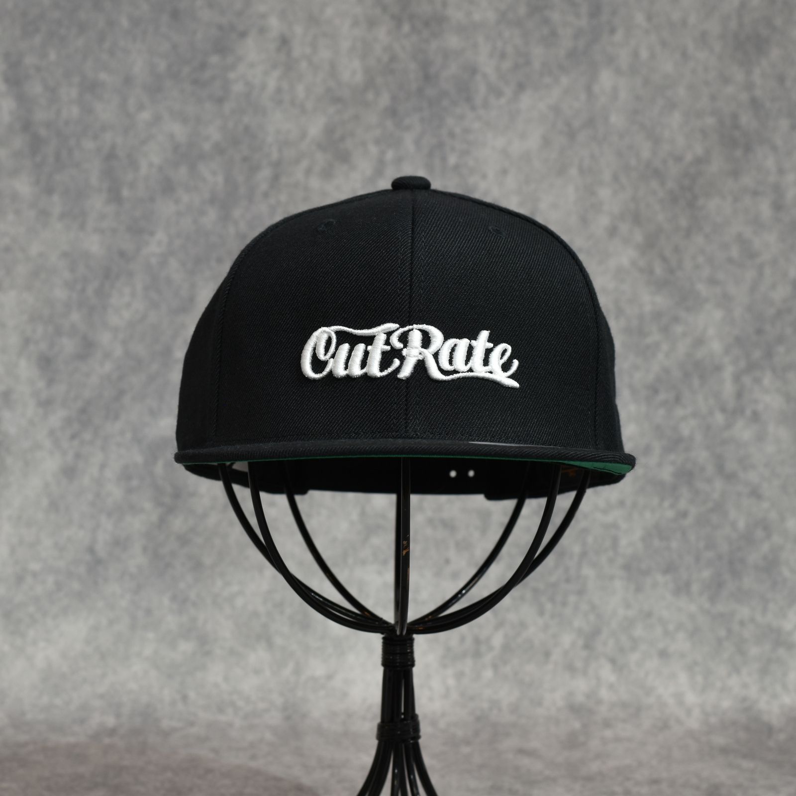 CUTRATE LOGO EMBROIDERY B.B CAP (BLACK)｜ロゴ刺繍 ベースボールキャップ｜CR-26SS004