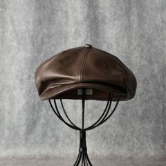 Horsehide Casquette "OLDBOY" (BROWN) / ホースハイド 深型 キャスケット