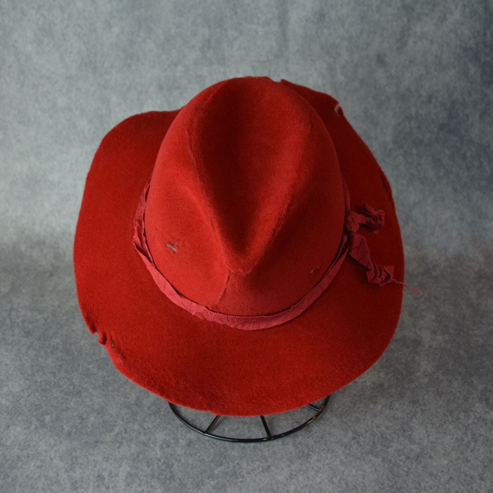 激安超特価 最大80%オフ  yohji yamamoto - DAMAGE PROCESSED FUR HAT (RED) / ラビット 帽子