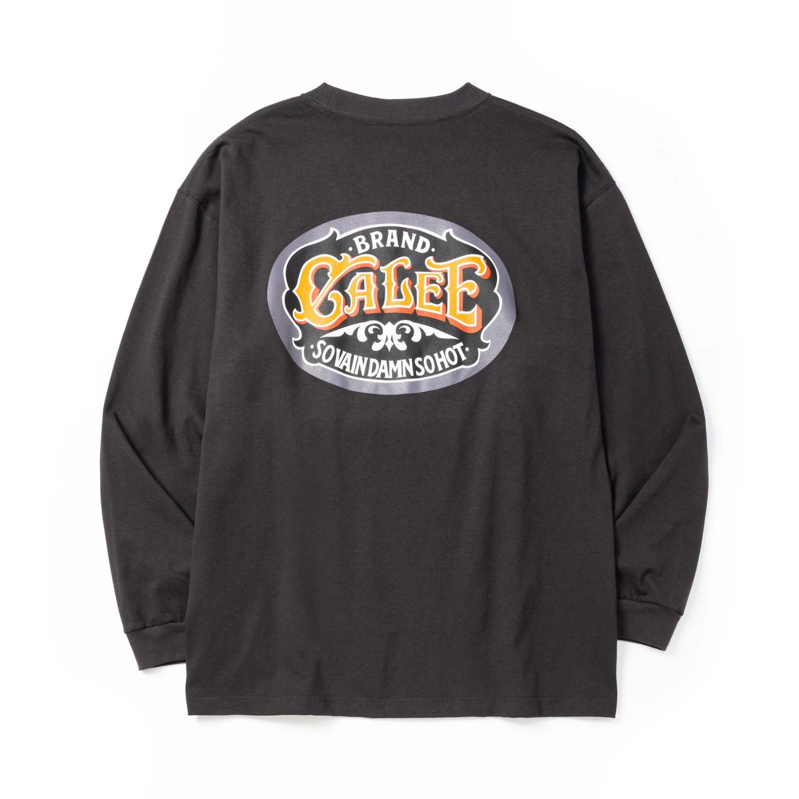 VINTAGE TYPE SIGNBOARD L/S TEE ＜NATURALLY PAINT DESIGN＞ (INK BLACK)｜プリント 長袖 Tシャツ｜CL-26AWNT002