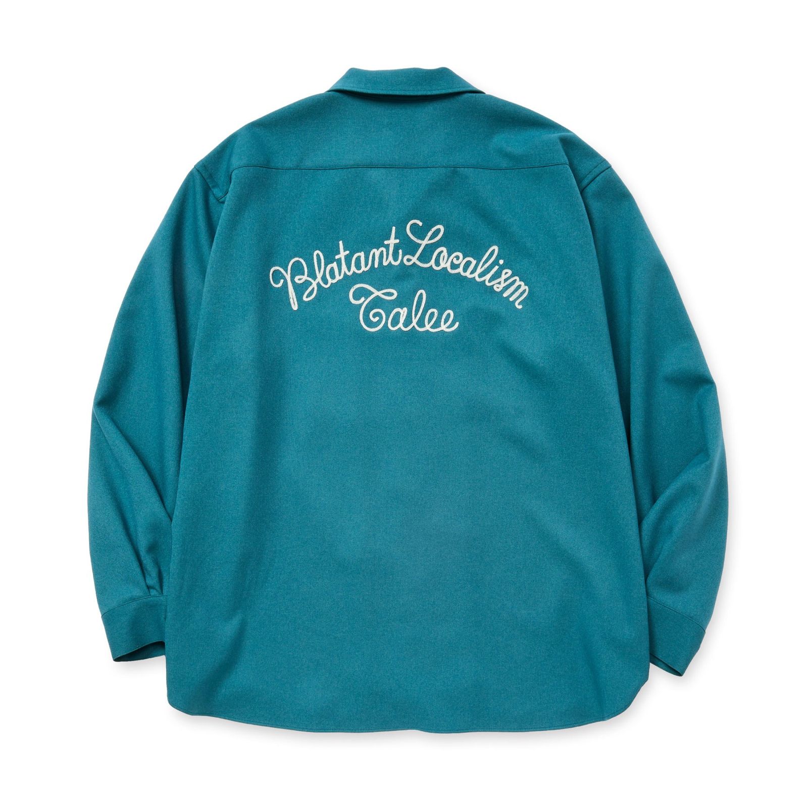 "BLATANT LOCALISM" OPEN COLLAR ROUND L/S SH (TURQUOISE BLUE)｜オープンカラー ラウンド 長袖シャツ｜CL-25AW038