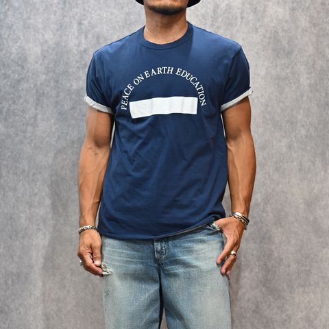 Reversible T-SH （BLU） / リバーシブル プリントTシャツ （ブルー） 2508-4001
