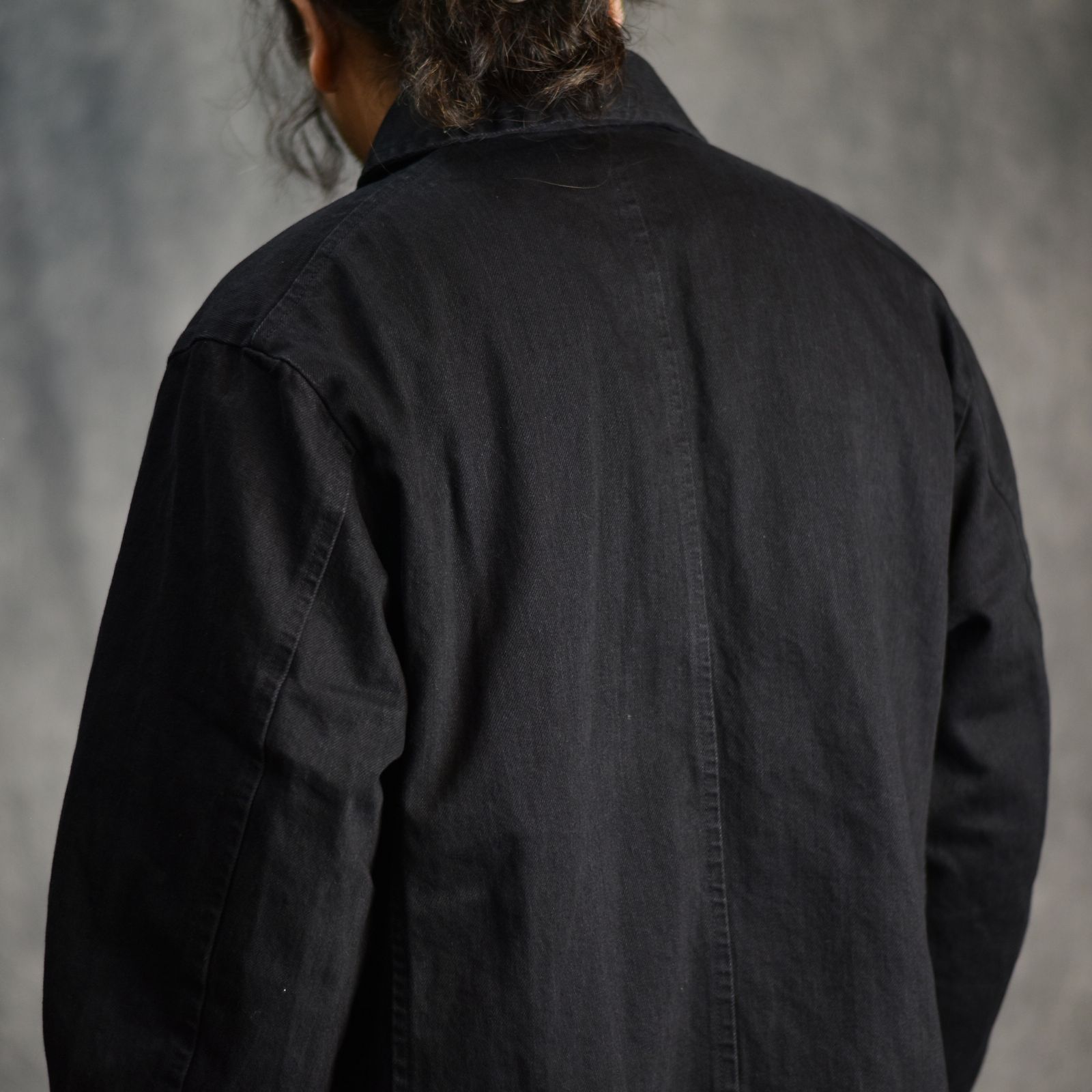 Porter Classic - STEINBECK DENIM FRENCH JACKET (BLACK