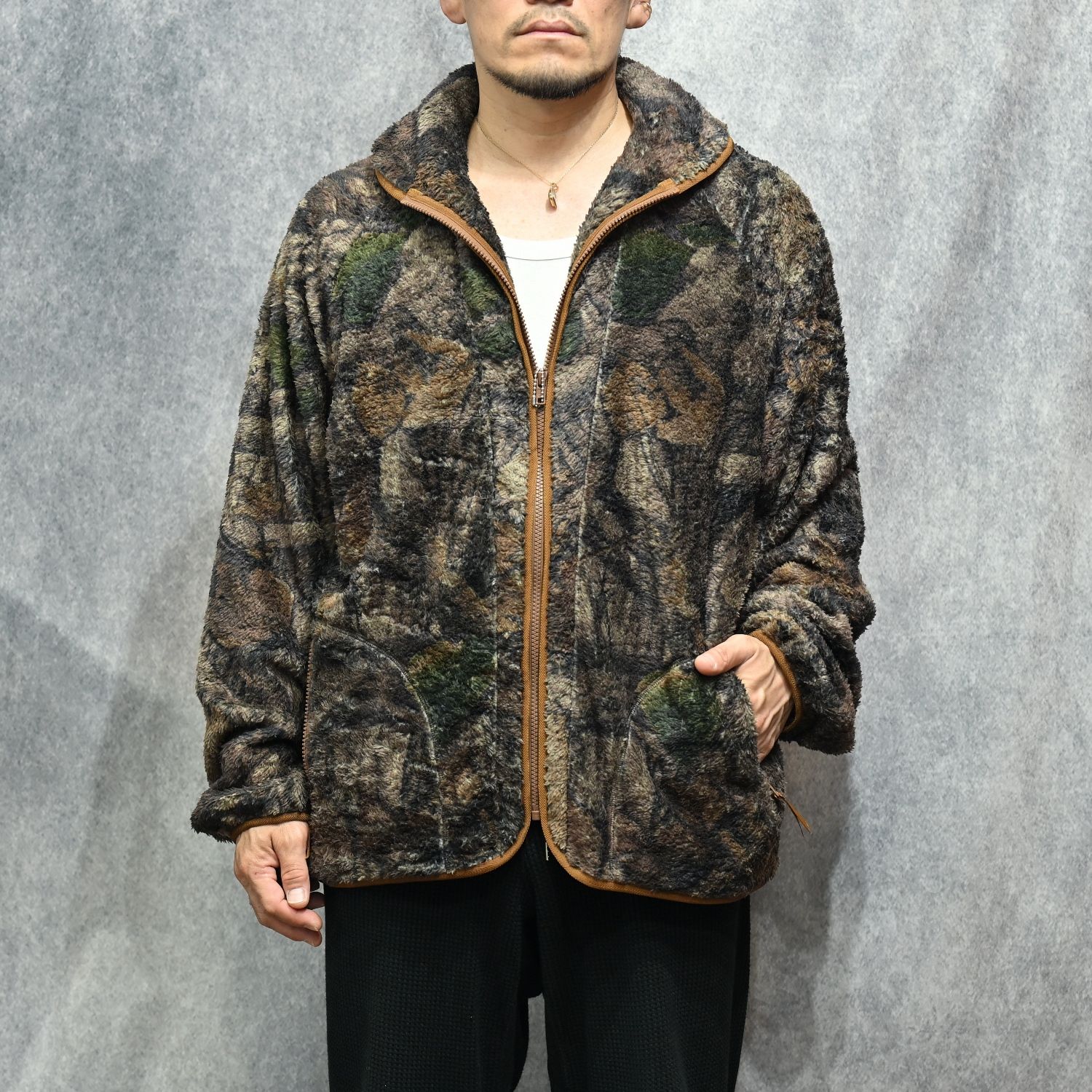 Camo Fleece Jaket （CAMO / カモフラージュ） フリースブルゾン｜SAN-A-022L
