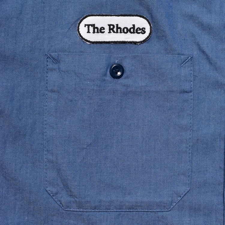 The Rhodes SL.Denim S.S Work SH （LBL） ストア 半袖シャツ （ライトブルー）｜2605-5002