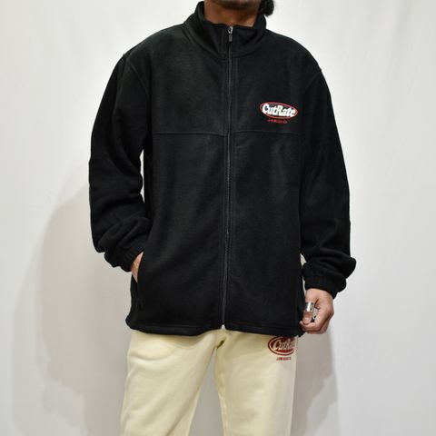 CUTRATE LOGO FULL ZIP FLEECE  (BLACK)