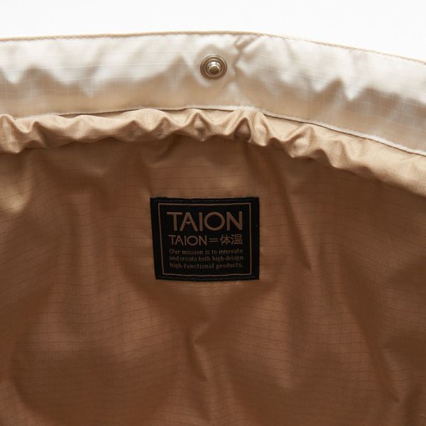 x TAION Down Tote Bag （IVORY） / ダウントートバッグ （アイボリー）