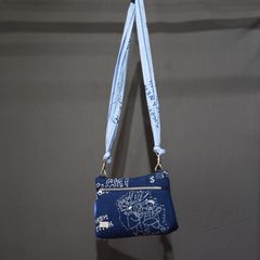 SHOULDER BAG （BULE） 刺し子 ショルダーバッグ サコッシュ
