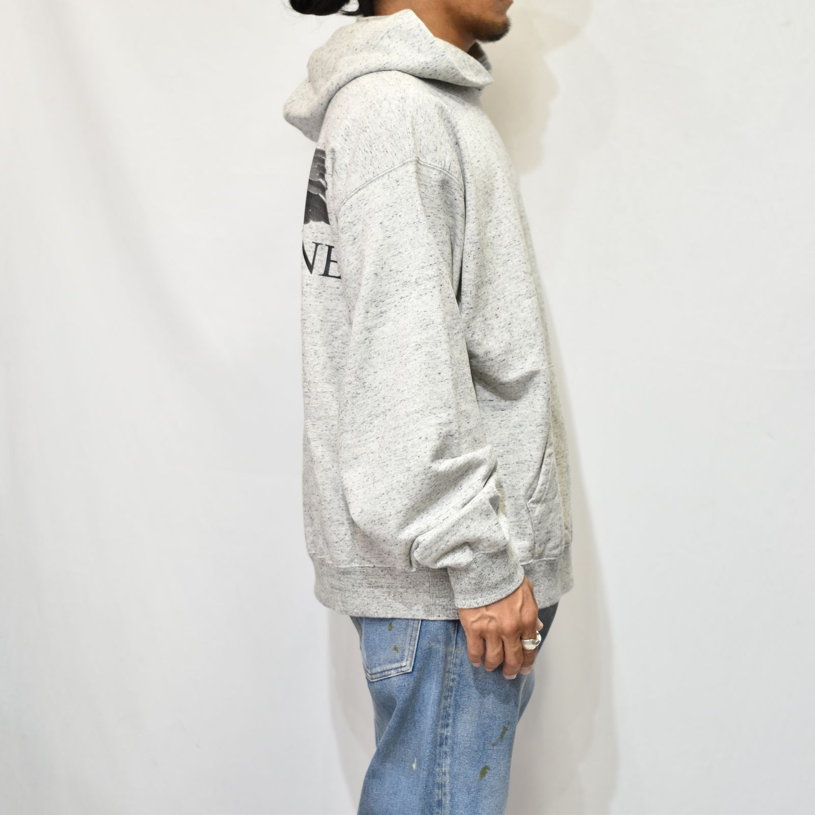 FORSOMEONE - EAGLE HOODIE (GREY) イーグルプリント パーカー | chord