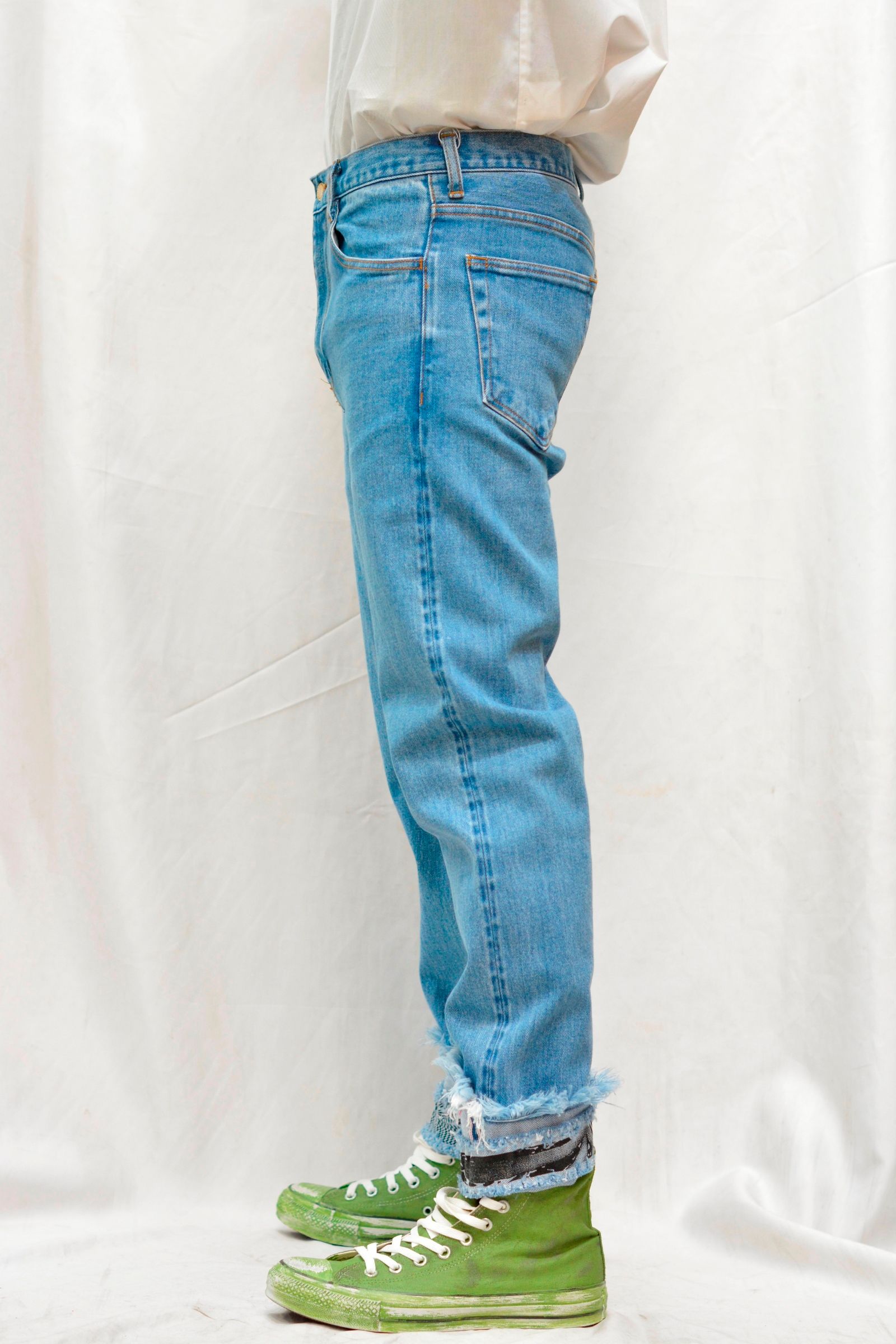 低価格 Facetasm CROPPED BARCODE DENIM PANTS donpeppe.it