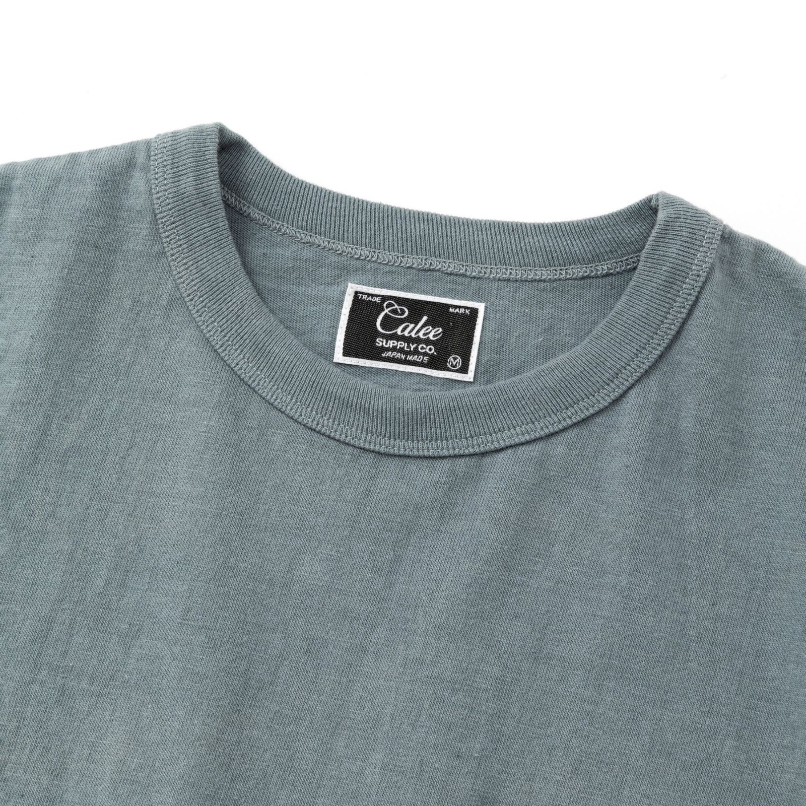 GARMENT DYE GIRLS LOGO POCKET TEE ＜NATURALLY PAINT DESIGN＞ (GREEN GRAY)｜ガール ロゴプリント ポケットTシャツ｜CL-26SS004NT