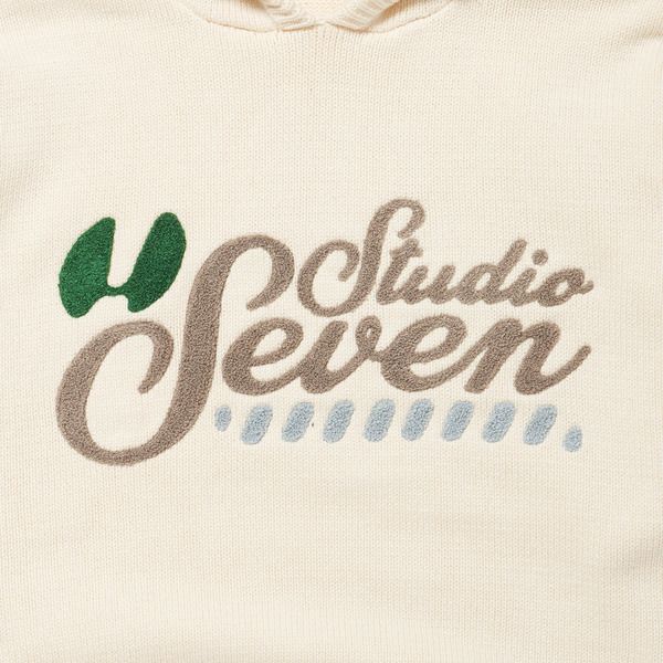 Logo Knit Hoodie （WHITE） / ロゴニット フーディー （ホワイト）