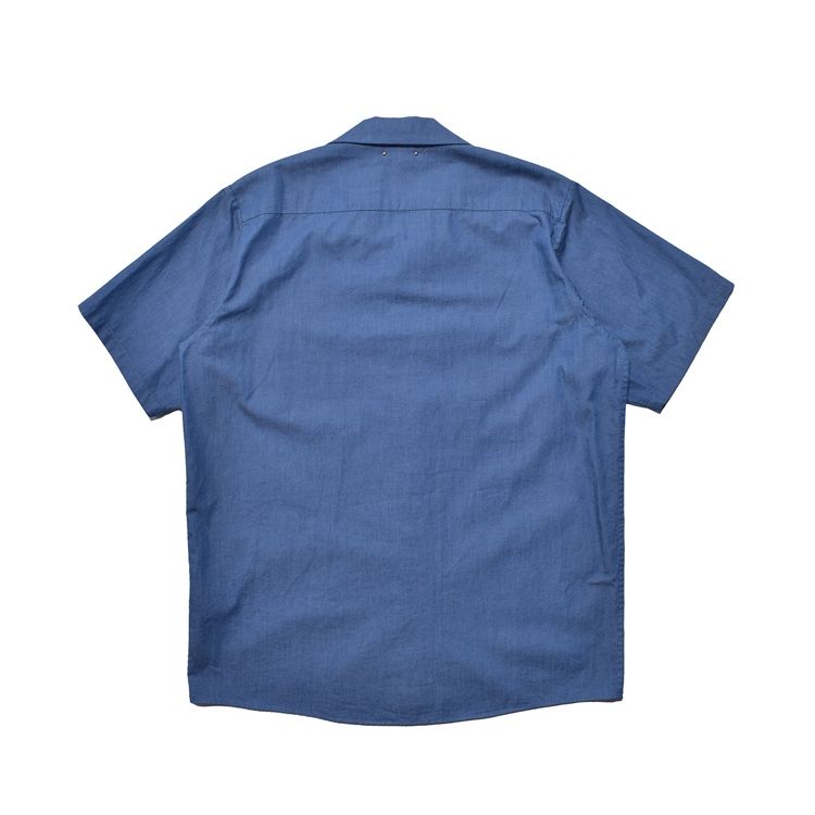 The Rhodes SL.Denim S.S Work SH （LBL） ストア 半袖シャツ （ライトブルー）｜2605-5002