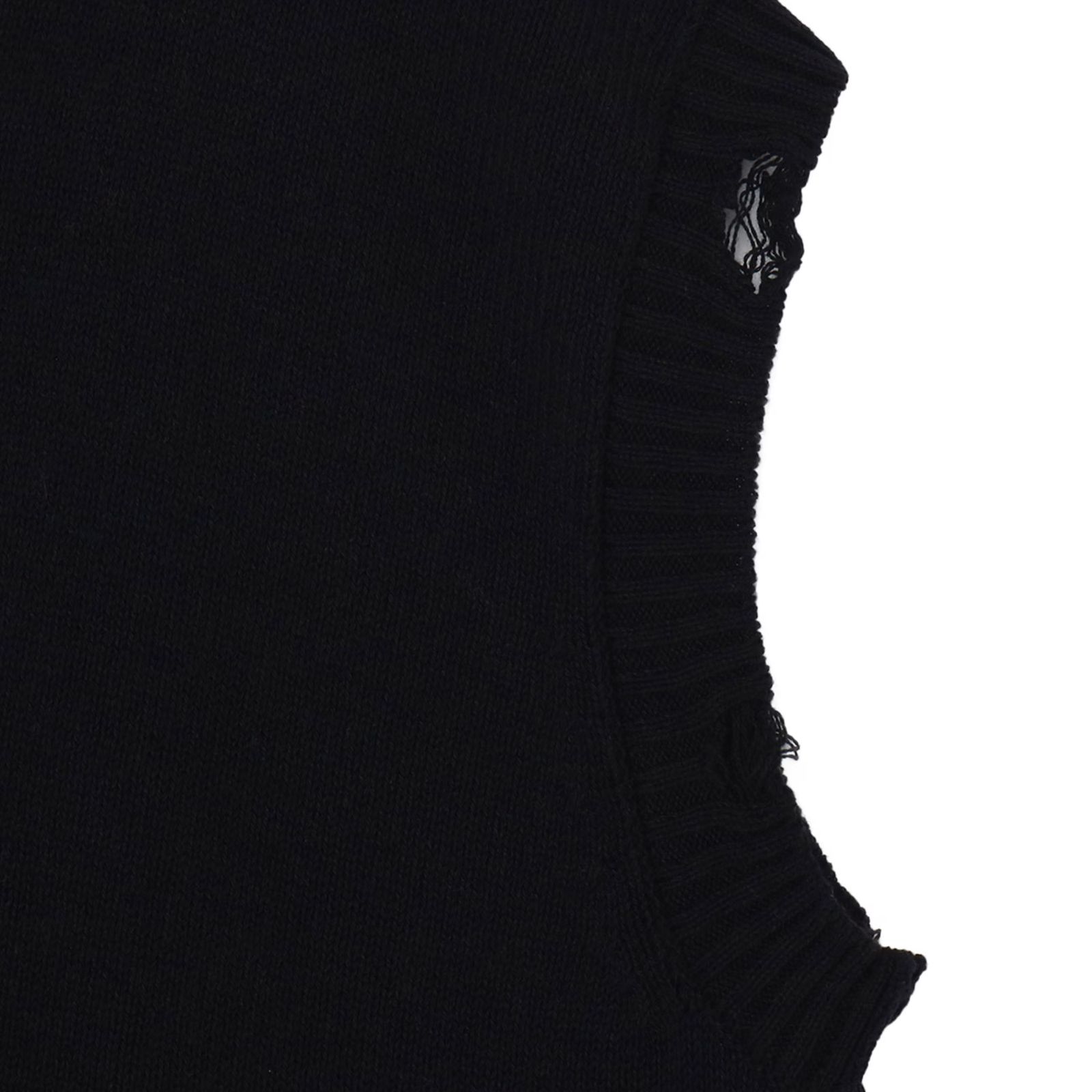 7G2P JERSEY V NECK VEST （BLACK） / ニットベスト （ブラック） HP-K13-098