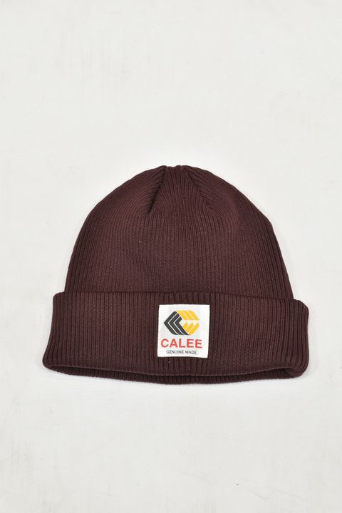 COTTON KNIT CAP (BURGUNDY)
