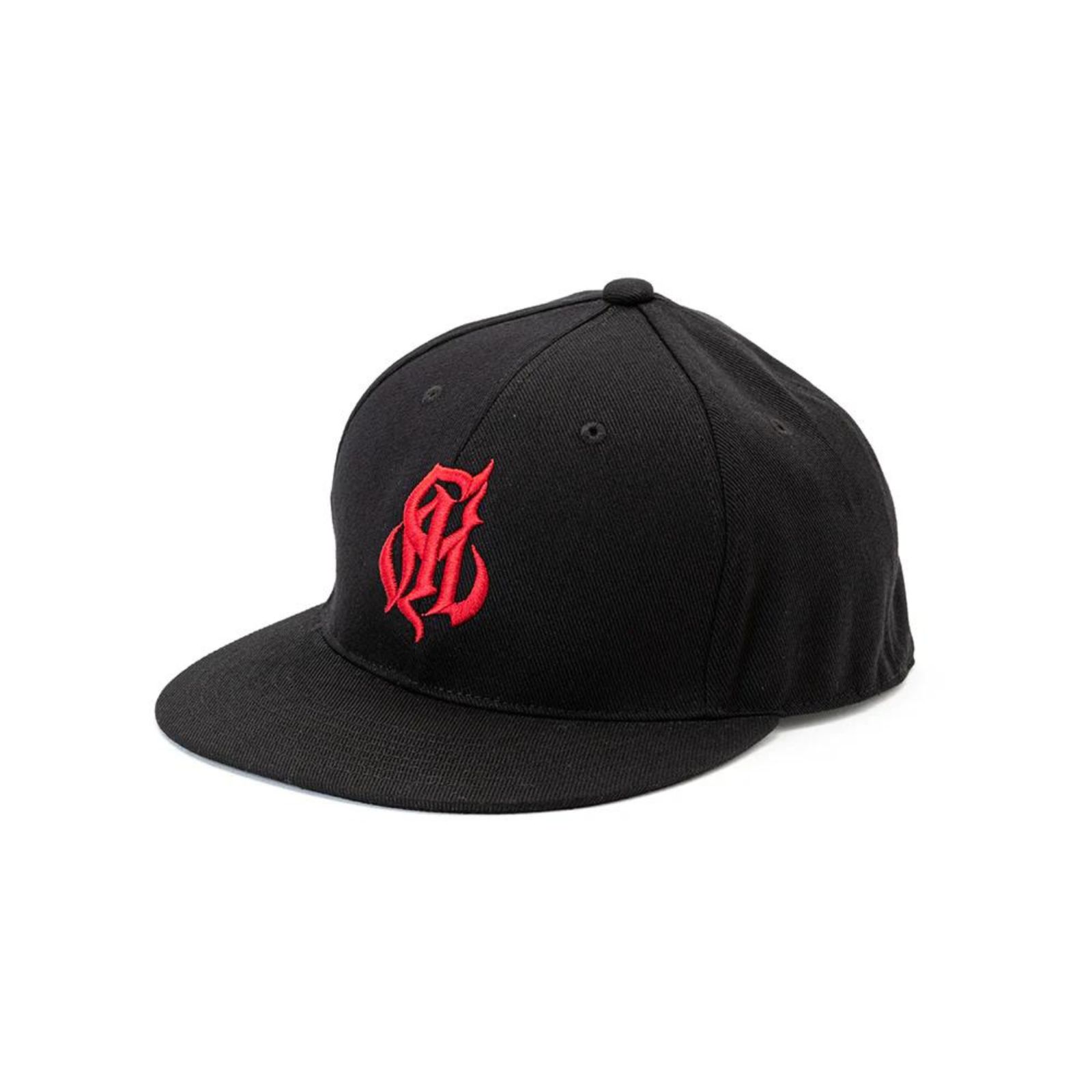 CAL NT LOGO TWILL BASEBALL CAP (BLACK/RED) / ロゴ ベースボールキャップ