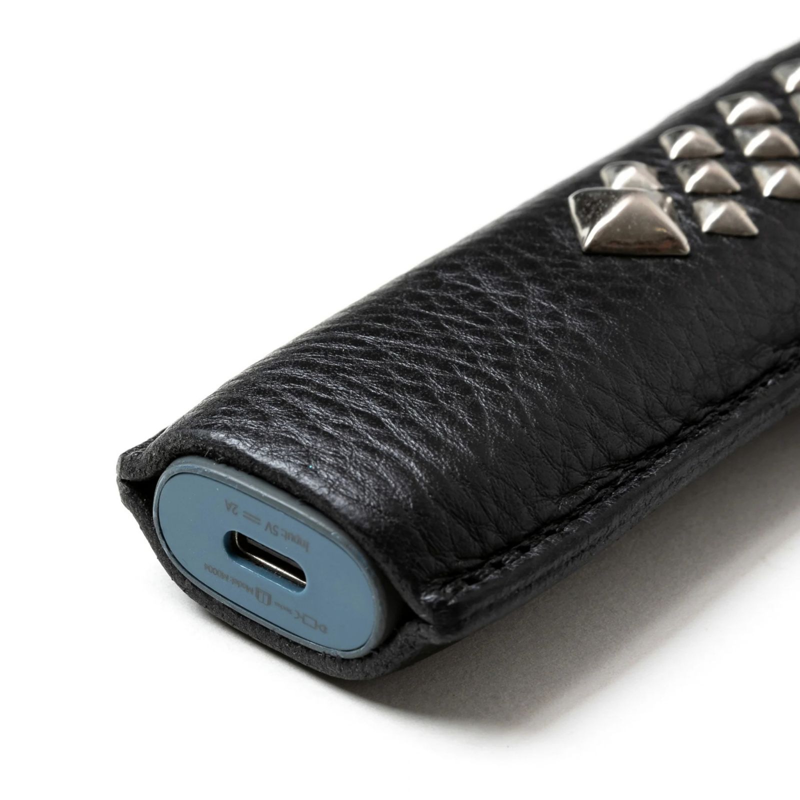 STUDS LEATHER HEAT STICK CASE (BLACK)｜スタッズ レザー ヒートスティック ケース｜CL-26AWLE002EX