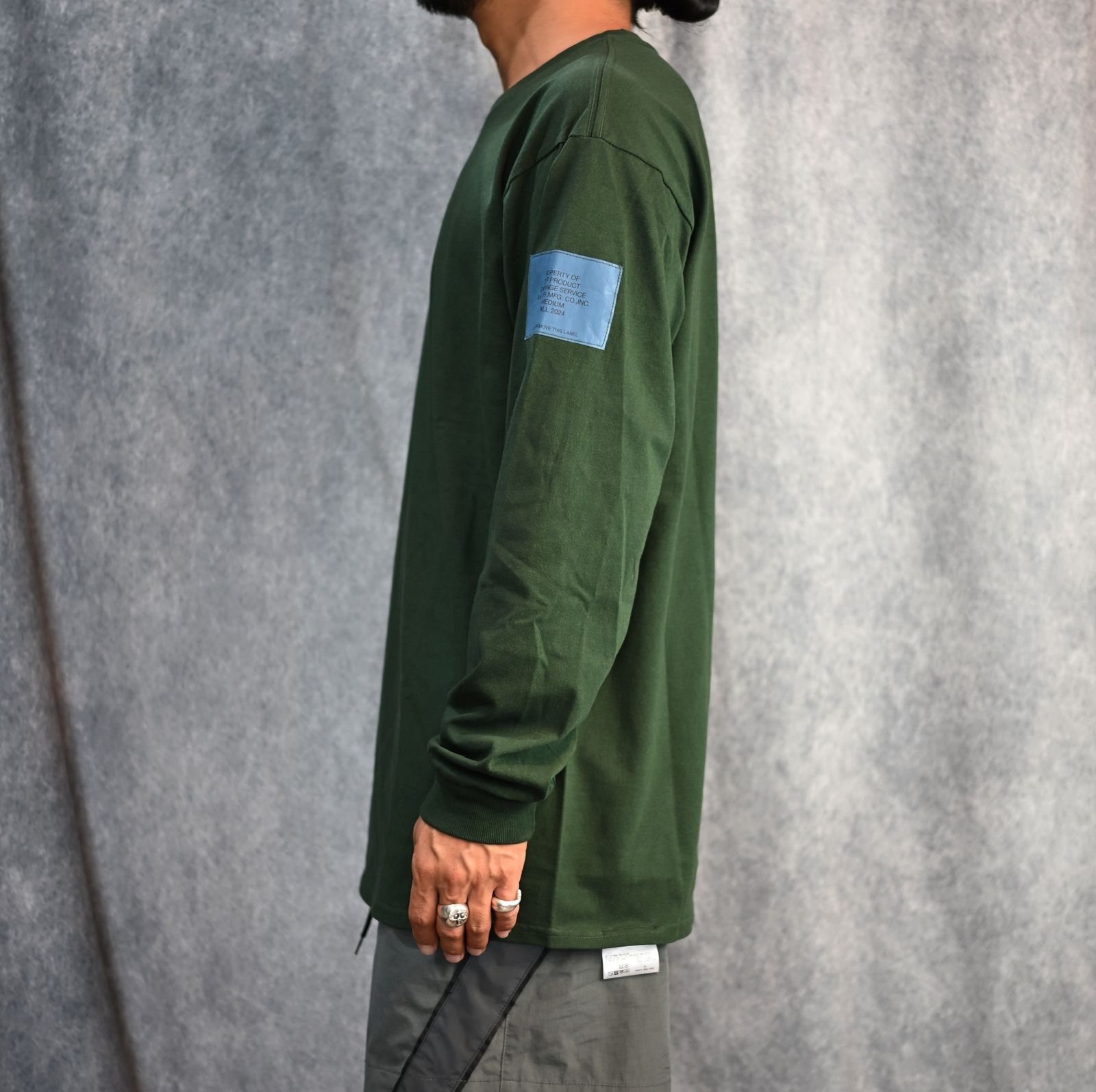 LONG SLEEVE T-SHIRT （D.KHAKI） / ロングスリーブ TEE （ダークカーキ）