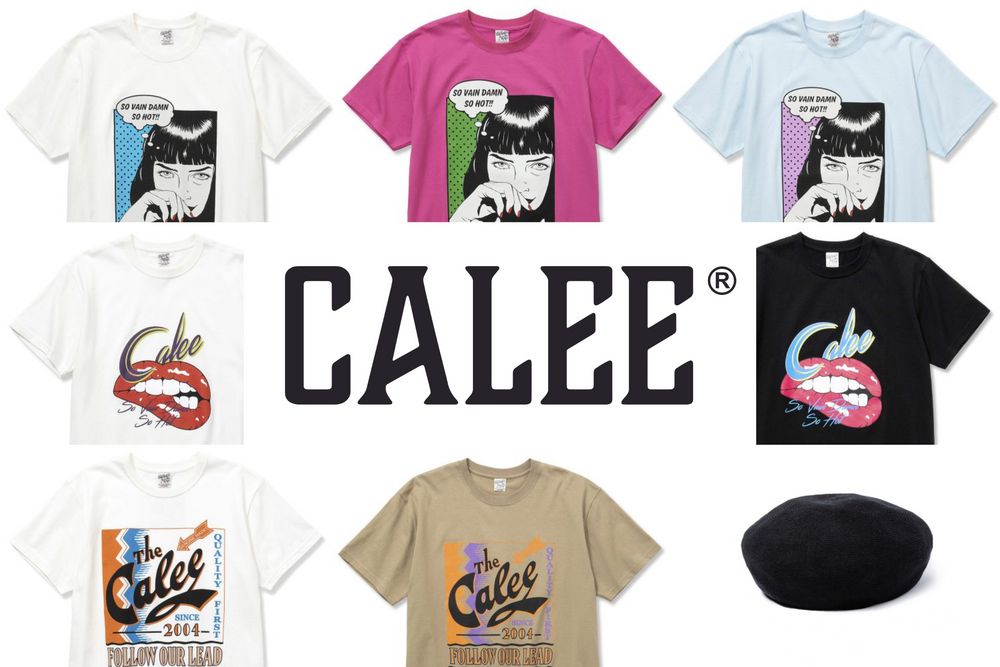 CALEE - キャリー | 22SS | プリントTシャツ・ベレー帽 | 発売開始♪