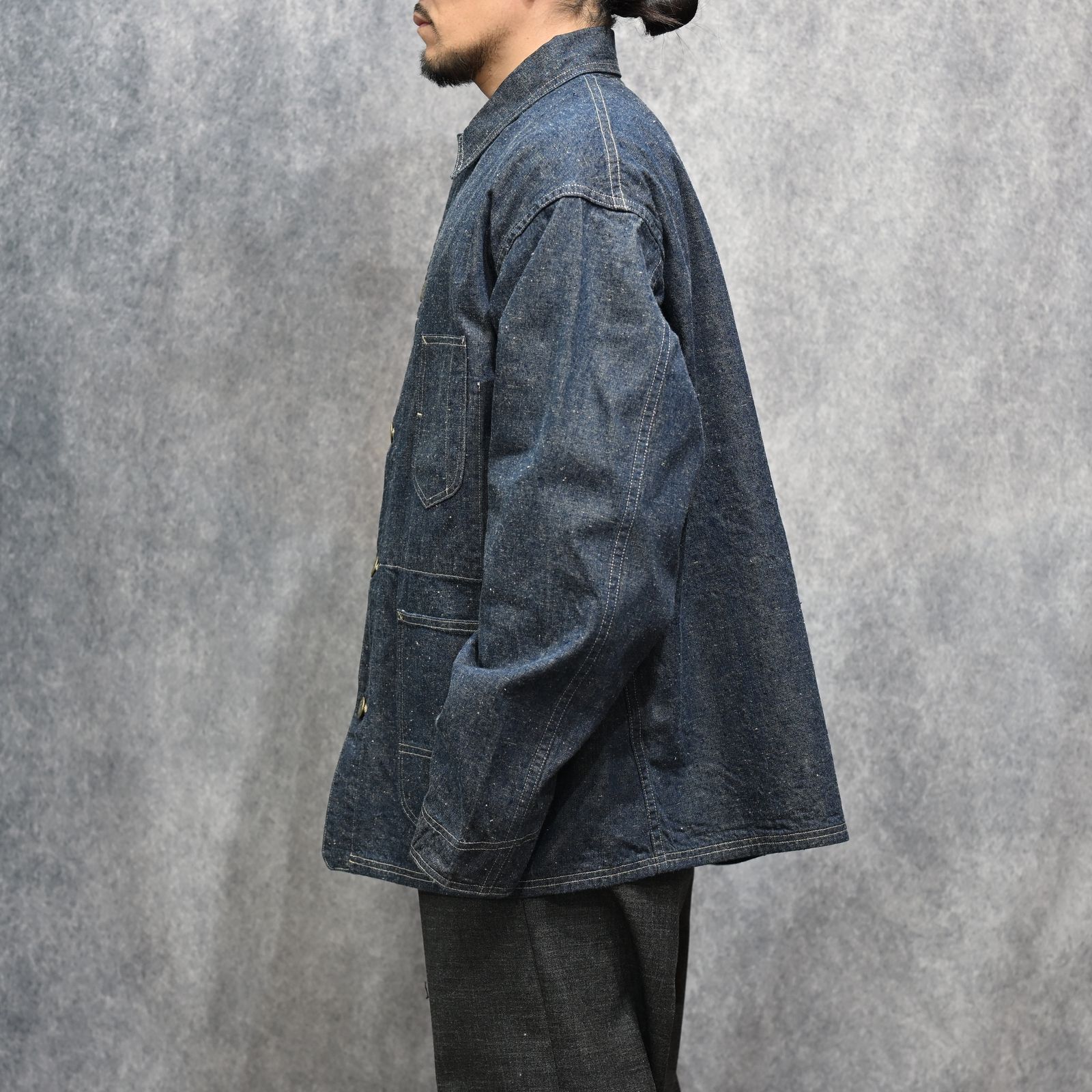 #024 LE CHORE JACKET ONE-WASHED （INDIGO） / カバーオール （インディゴ） 2026SSJK-YY-0012