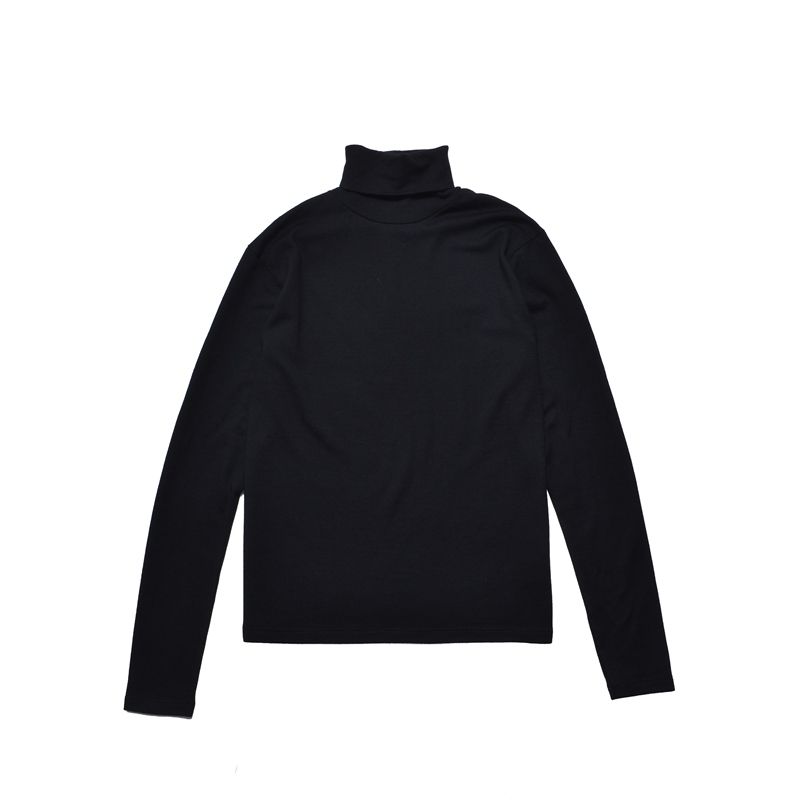 EF.Wool Turtle Neck L/S Pullover （BLK）｜ウールタートルネック｜MDFBF10403