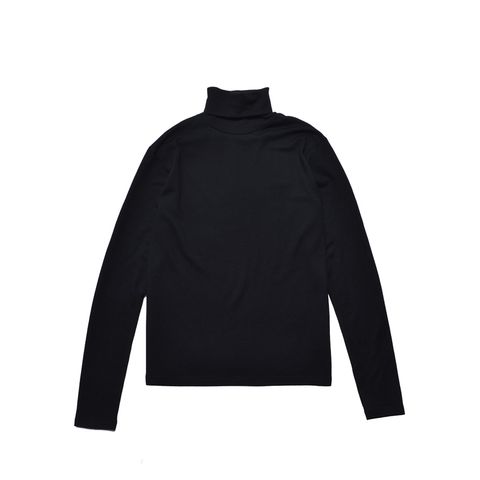 EF.Wool Turtle Neck L/S Pullover （BLK）｜ウールタートルネック｜MDFBF10403