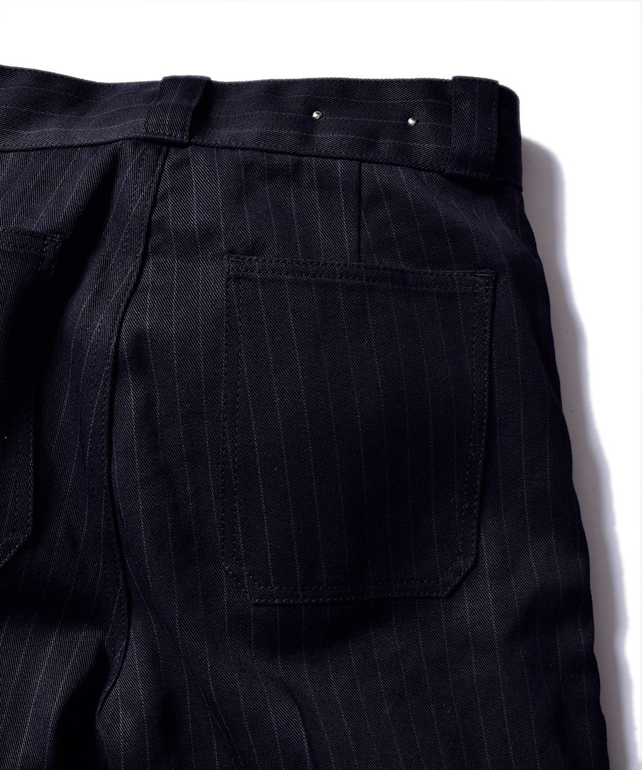 Discharge Stripe Wide Denim Baker PS