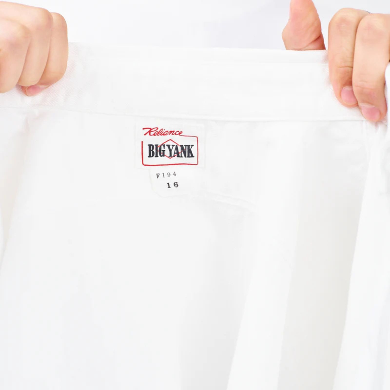 Y1943 L/W HBT SHIRT （WHITE） ヘリンボーンシャツ （ホワイト）