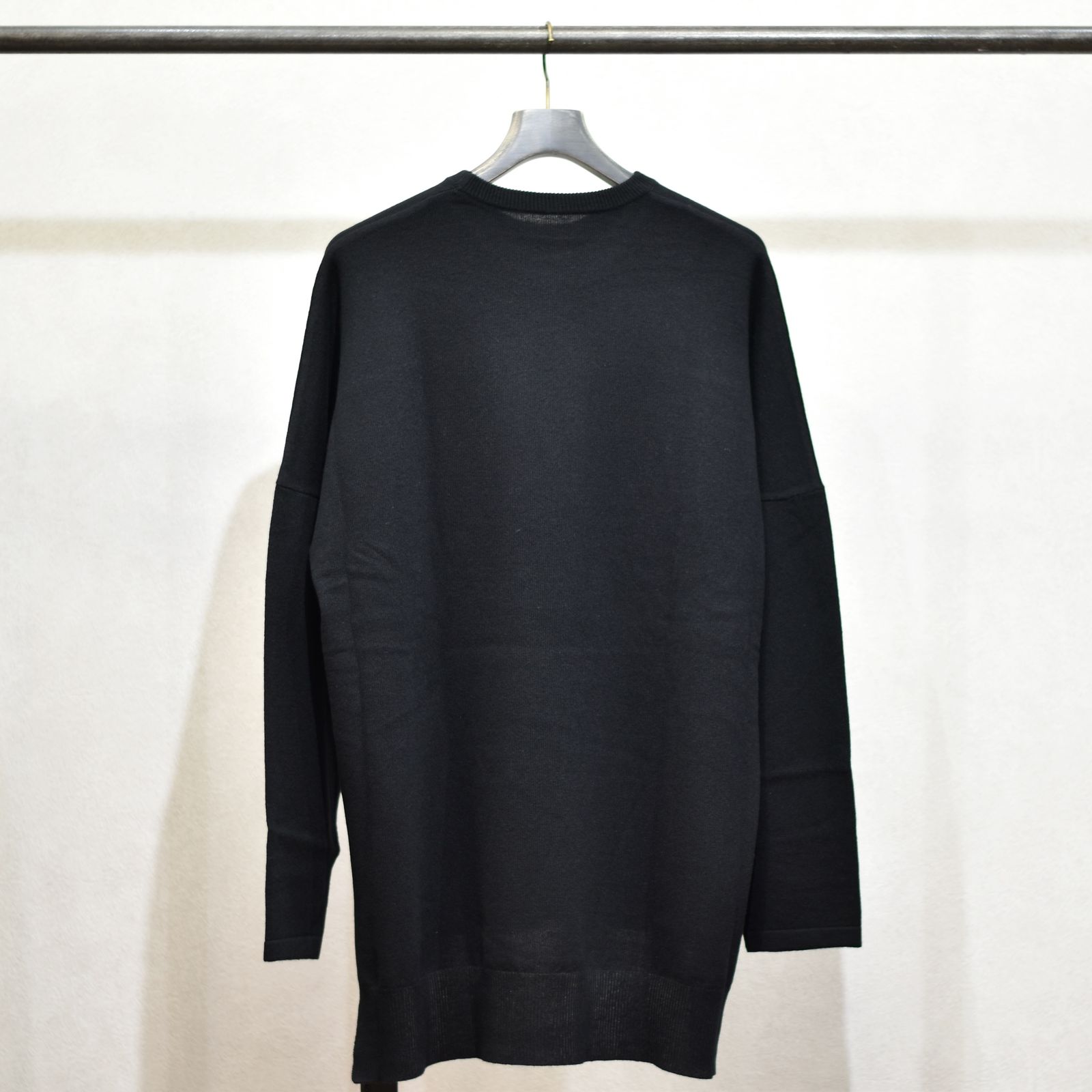 ウールカシミアニット クルーネック （BLACK）
