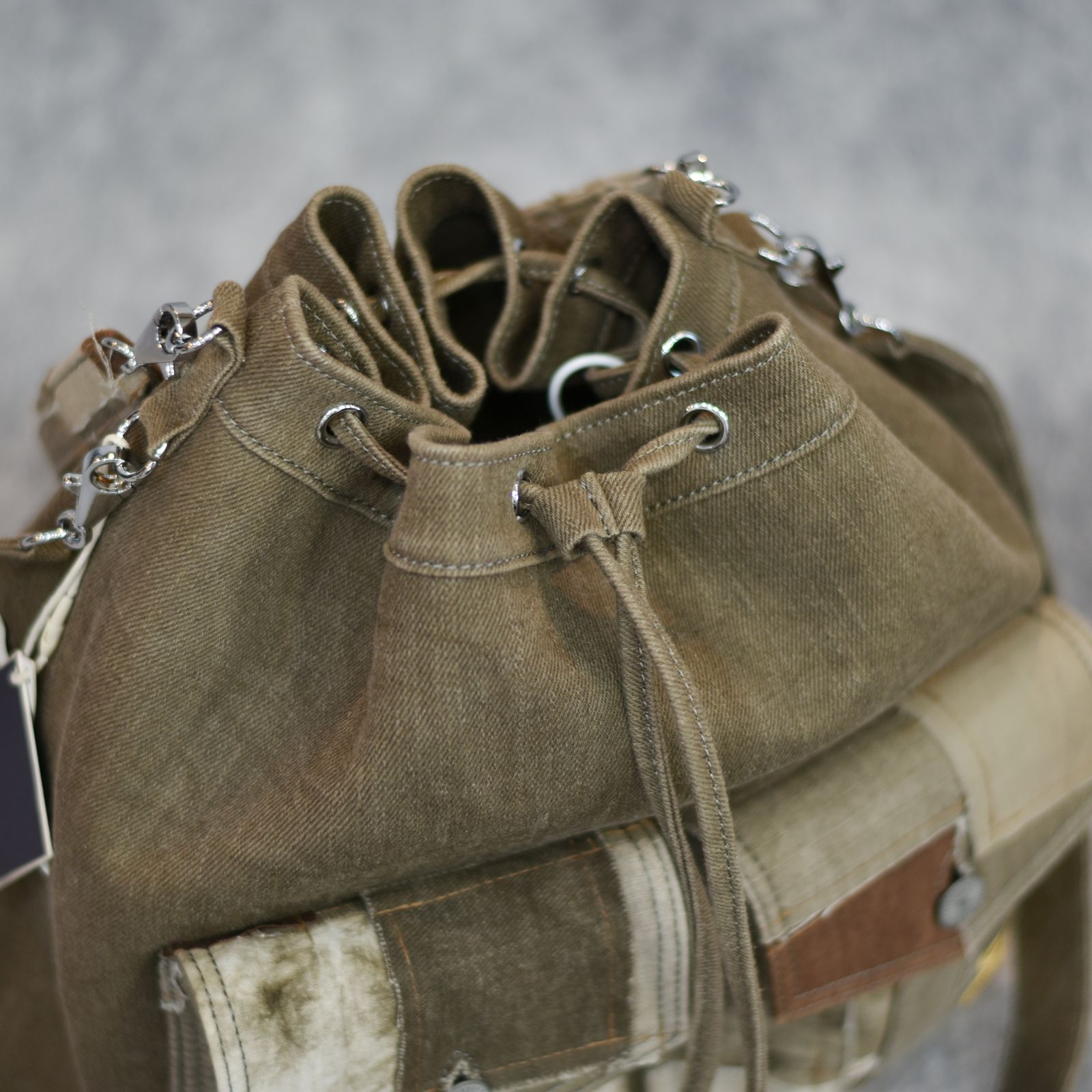 TOOL BAG  (DK BROWN) | バケットバッグ 巾着バッグ