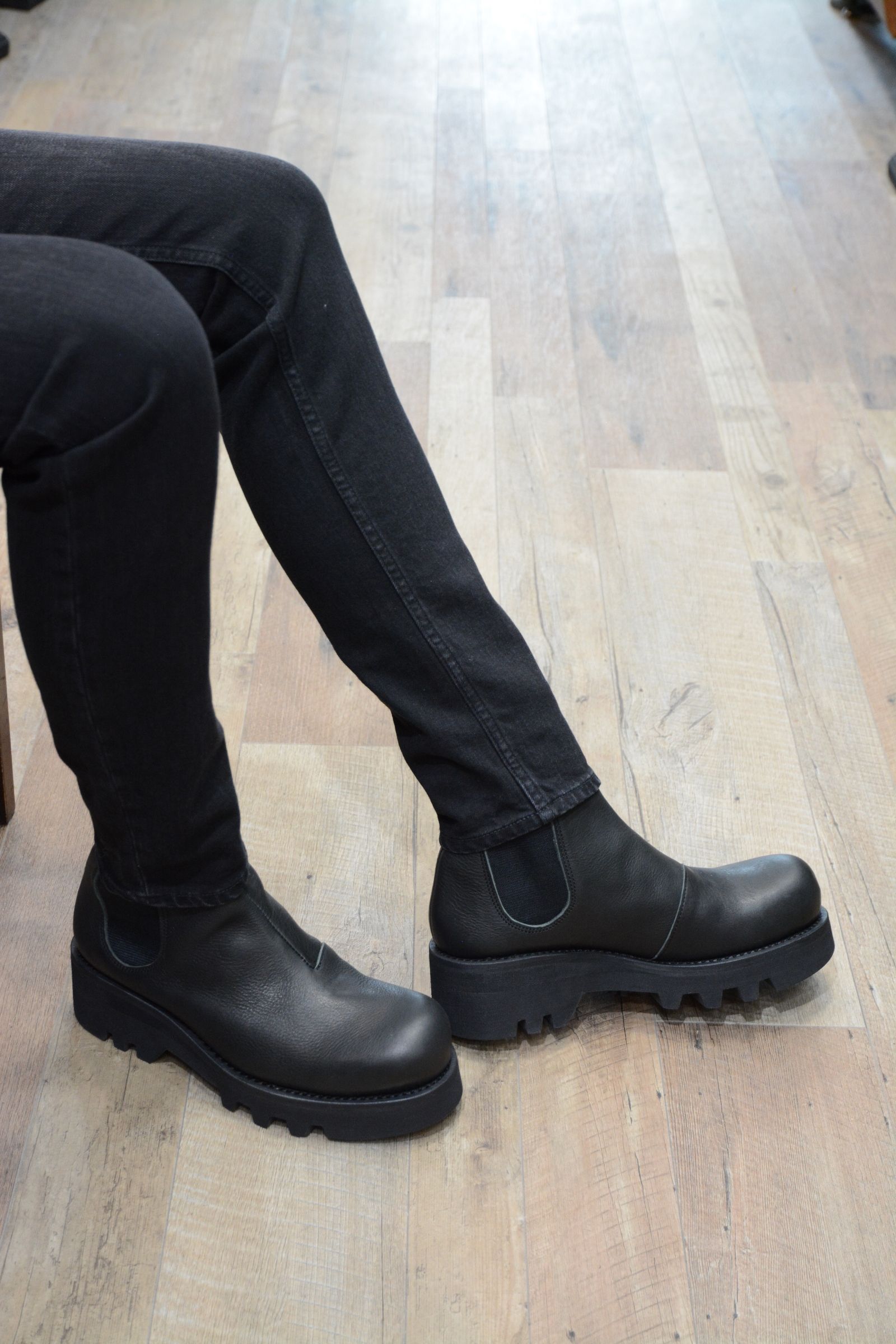 予約商品 ［Portaille × chord］ side gore boots （black） / サイドゴアブーツ （ブラック） ｜納期:3ヶ月程度 | 必ず商品説明をご覧ください。