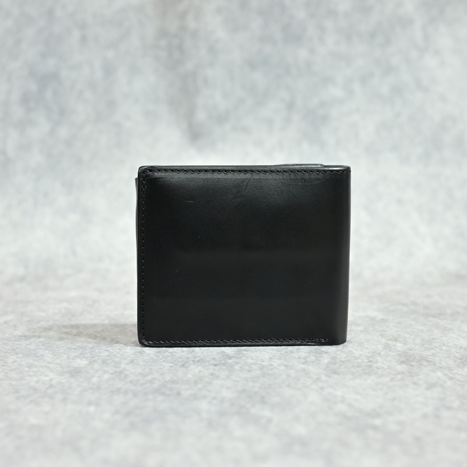 ホーウィンクロムエクセル 二つ折り財布 （BLACK）｜894-01